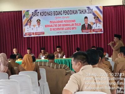 Alreza Ahyu, Apresiasi PGRI Taja  Rakor Pendidikan Lintas Sektor Cegah Kenakalan Pelajar