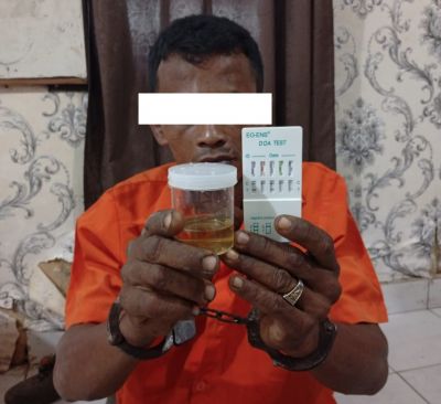 Ayah Diancam Anak Kandung dengan Parang, Pelaku Positif Narkoba Diamankan Polsek Rupat