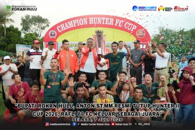 Bupati Anton Resmi Tutup Hunter II Cup 2026, Rafli88 FC Keluar sebagai Juara