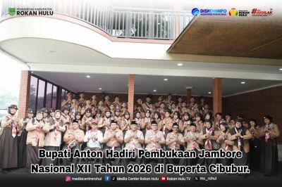 Bupati Rokan Hulu Anton Hadiri Pembukaan Jambore Nasional XII Tahun 2026 di Buperta Cibubur