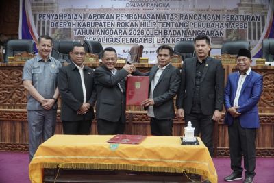DPRD Rohil Setujui Perubahan APBD 2026