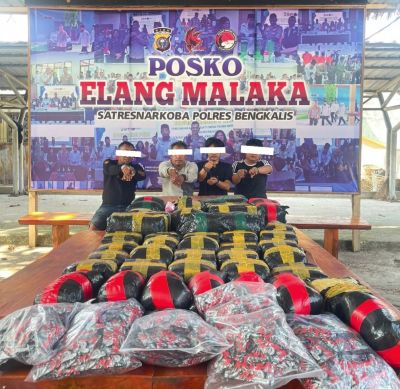 Dramatis! Bawa 28,9 Kg Sabu dan 122 Ribu Ekstasi, Polisi Tembak Empat Pelak