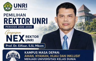 Dukungan Kian Menguat, Prof Elfizar Kian Percaya Diri Hadapi Putaran Pertama Pilrek Unri