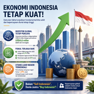 Ekonom Soroti Data Positif Fiskal dan Investasi, Narasi “Sell Indonesia” Dinilai Keliru