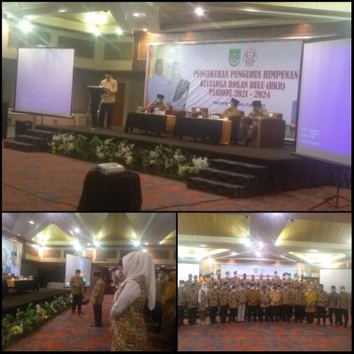 Gubernur Syamsuar Hadiri Pelantikan Pengurus HKR Pekanbaru
