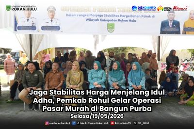 Jaga Stabilitas Harga Jelang Idul Adha, Pemkab Rohul Gelar Operasi Pasar Murah di Bangun Purba