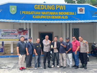Kapolres Bengkalis 'Sidak' Gedung PWI Bengkalis