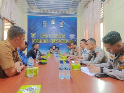 Kecepatan Truk di Duri Menjadi Bahasan Satlantas Bengkalis, Fokus Tekan Risiko Kecelakaan