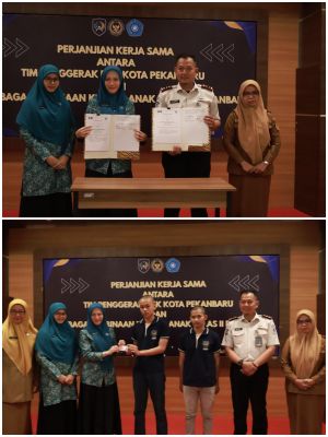 Komitmen Pemenuhan Hak Anak, PKK Pekanbaru Jalin Kerja Sama dengan LPKA Kelas II A