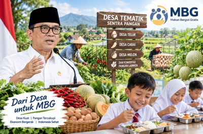 Pemerintah Dorong Desa Jadi Sentra Pangan Pemasok MBG