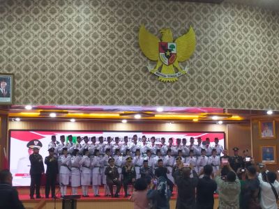 Pemkab Rokan Hilir Kukuhkan 36 Anggota Paskibraka Tahun 2026