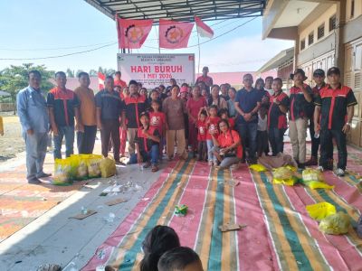 Peringati Hari Buruh di PT. GPH, Dorles Simbolon Tekankan Kejujuran Pada Seluruh Anggota F- Serbundo 