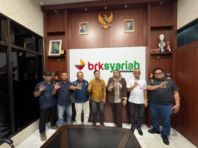 Perkuat Kemitraan dengan PWI, BRK Syariah Bengkalis Dorong Literasi Keuangan