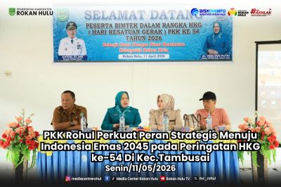 PKK Rokan Hulul Perkuat Peran Strategis Menuju Indonesia Emas 2045 Pada Peringatan HKG Ke-54 di Kecamatan Tambusai