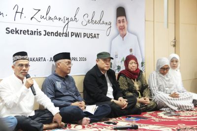 PWI Pusat Gelar Takziah dan Doa Bersama, Sekjen Zulmansyah Sekedang Dikenang Sosok Total dan Berdedikasi