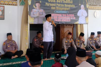 Sambut 1 Muharram dan Hari Bhayangkara ke-80, Polres Bengkalis Gelar Doa Bersama dan Santuni Anak Yatim