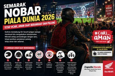 Semarak Nobar Piala Dunia, Tetap #Cari_Aman Saat Berangkat dan Pulang