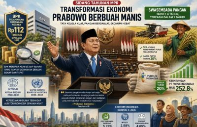 Sidang Tahunan MPR, Transformasi Ekonomi Prabowo Berbuah Manis