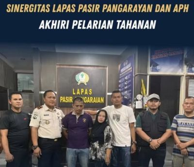 Sinergitas Lapas Pasir Pangarayan dan APH, Akhiri Pelarian Tahanan