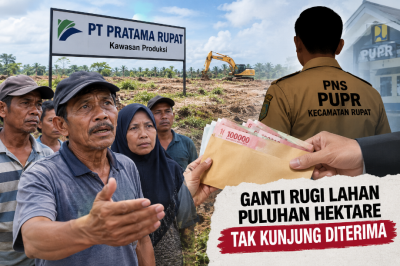 Uang Ganti Rugi Lahan Puluhan Hektare Tak Kunjung Diterima, Oknum PNS PUPR Rupat Disorot